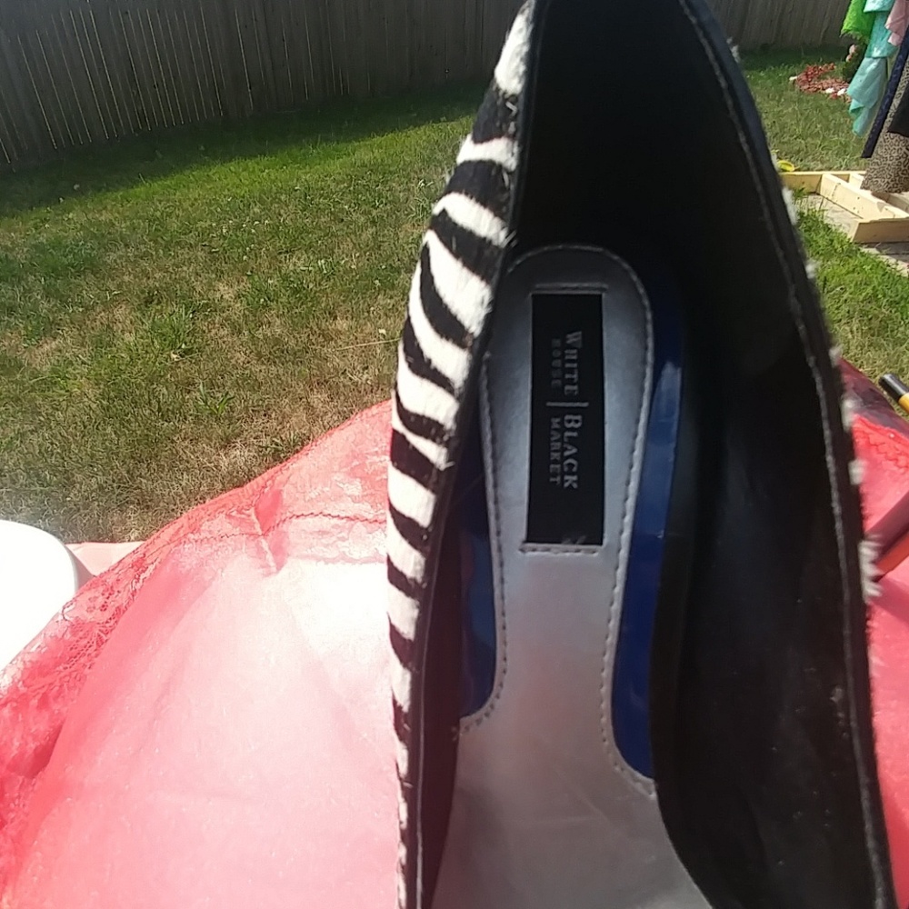 Zebra skin shoes - Picture 3 of 3
